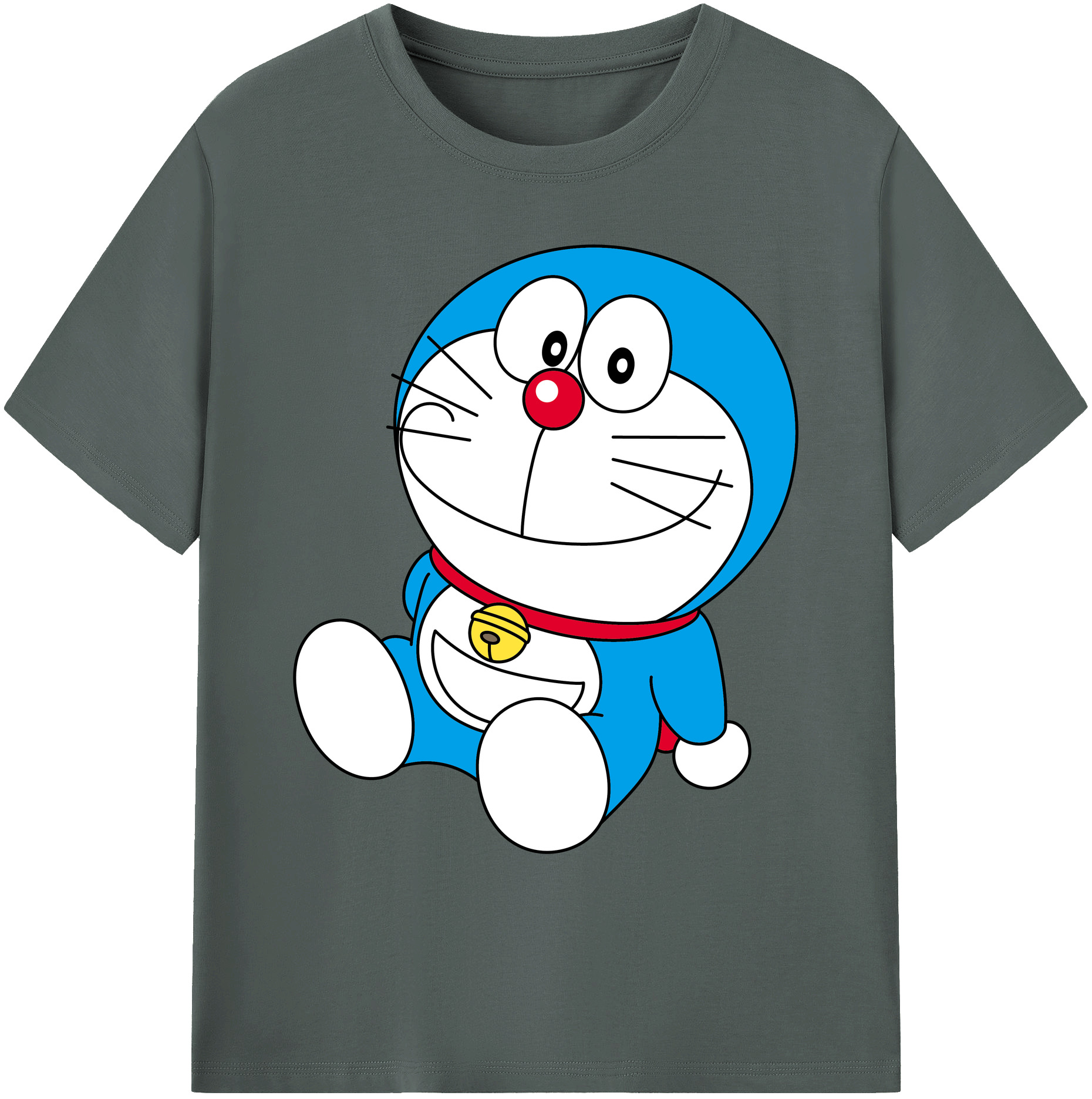 （画像用） ドラえもん Doraemon 綿100％ メンズ半袖Tシャツ｜肌触りやわらか＆通気性